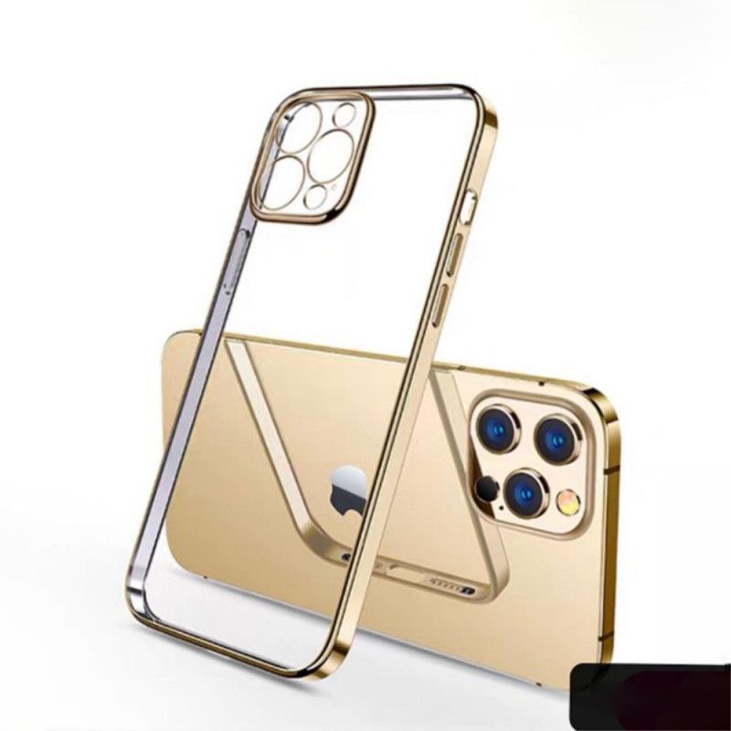 Hoesje iPhone 11 Pro Groen Zwart Transparante Sulada Metalen Stijl Randen