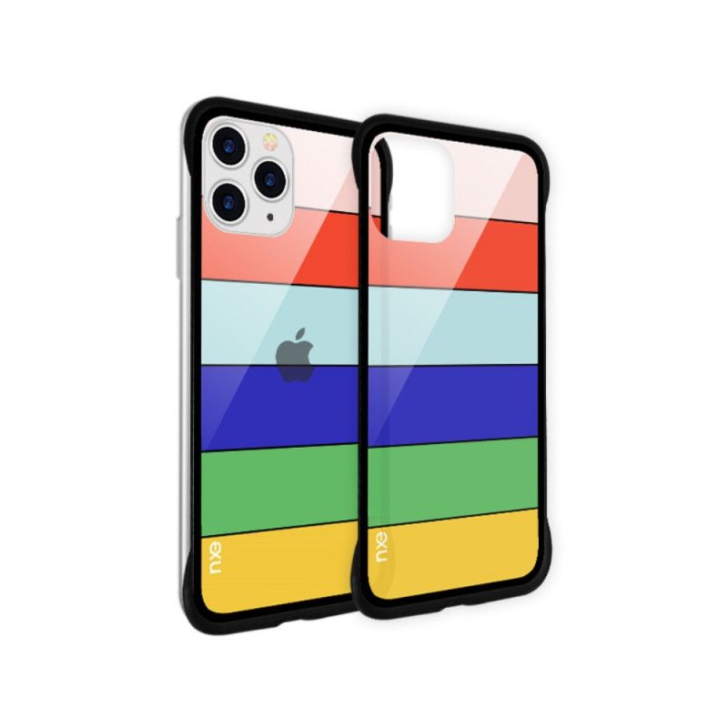 Hoesje iPhone 11 Pro Lichtblauw Geel Nxe Regenboogserie