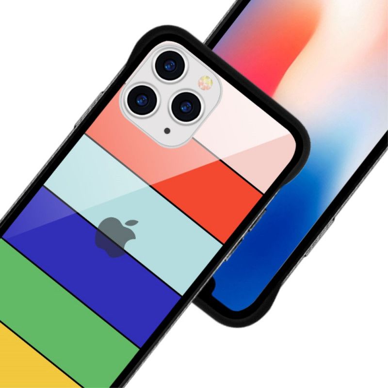 Hoesje iPhone 11 Pro Lichtblauw Geel Nxe Regenboogserie