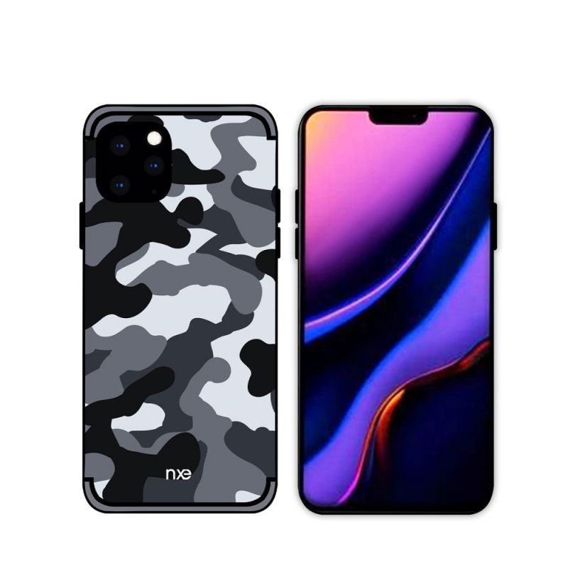 Hoesje iPhone 11 Pro Oranje Zwart Nxe Camouflage