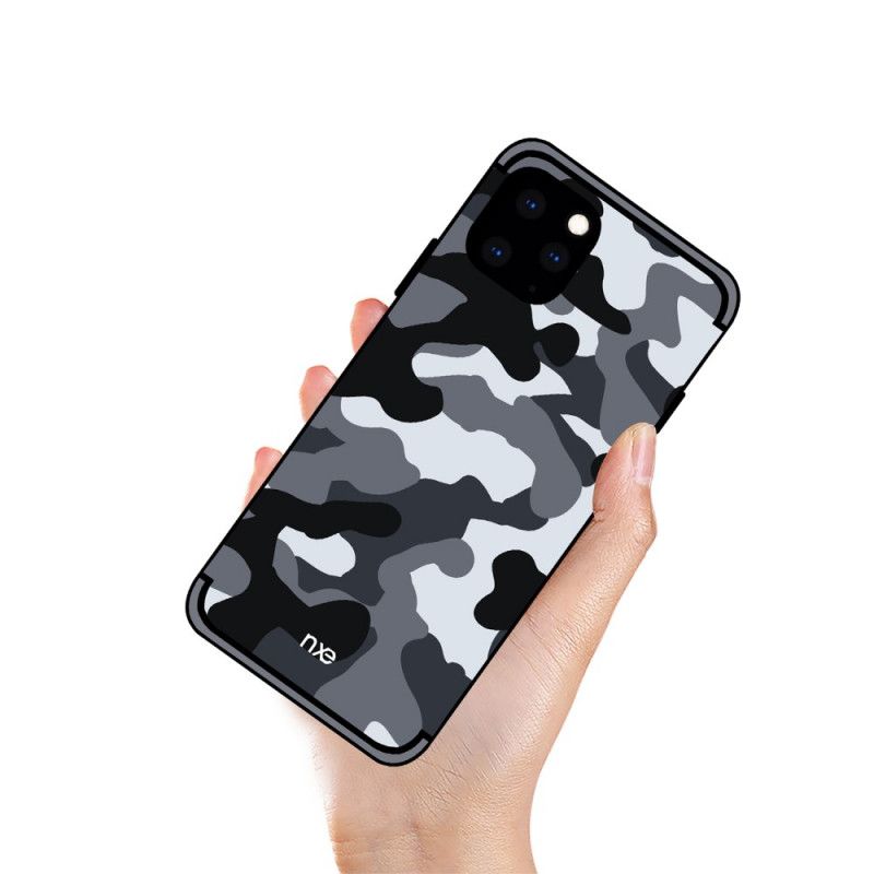 Hoesje iPhone 11 Pro Oranje Zwart Nxe Camouflage