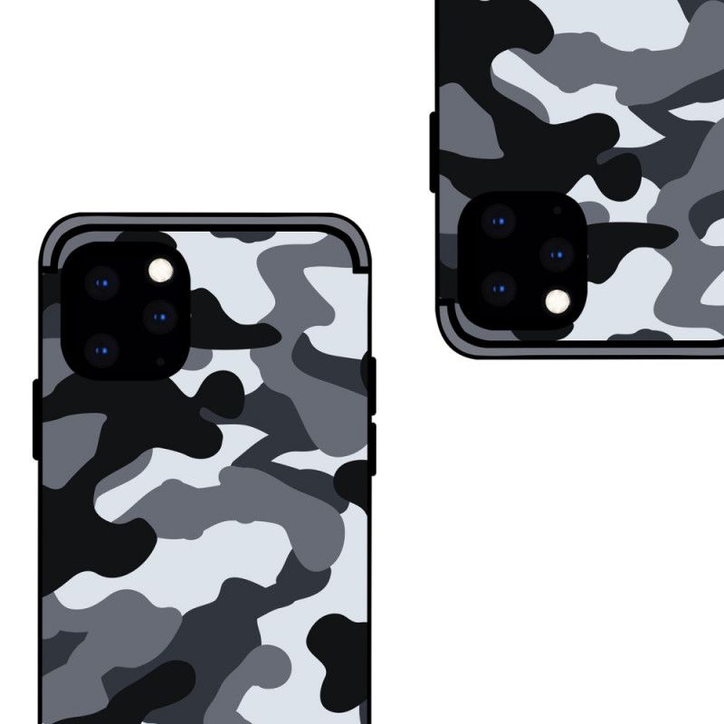 Hoesje iPhone 11 Pro Oranje Zwart Nxe Camouflage