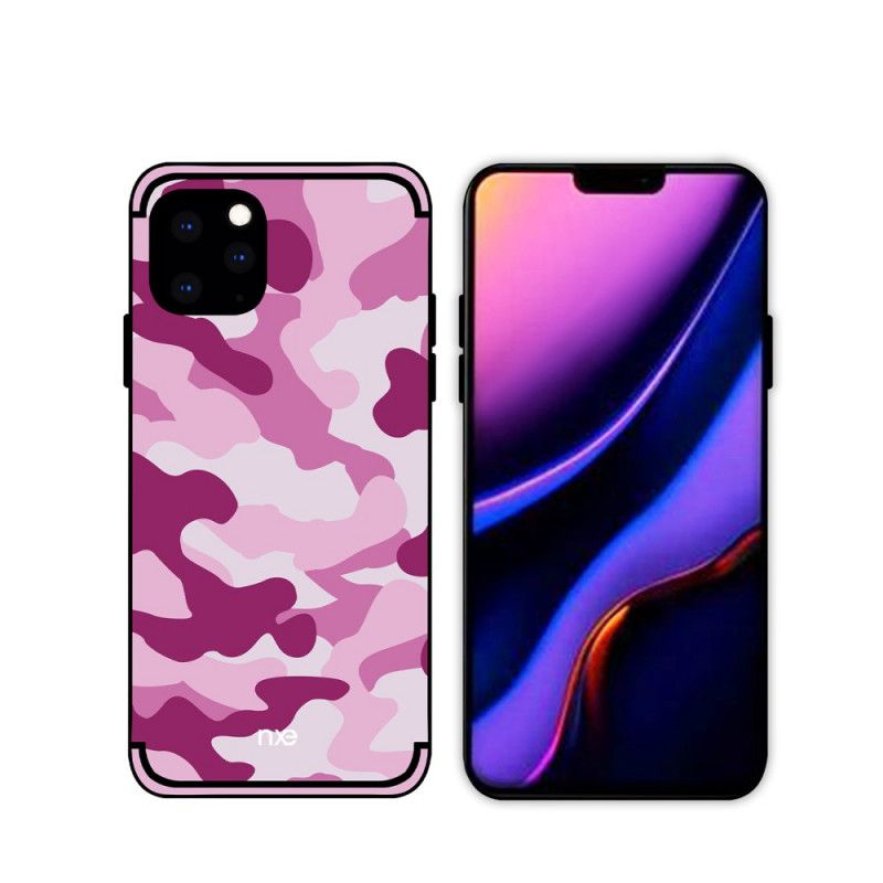 Hoesje iPhone 11 Pro Oranje Zwart Nxe Camouflage