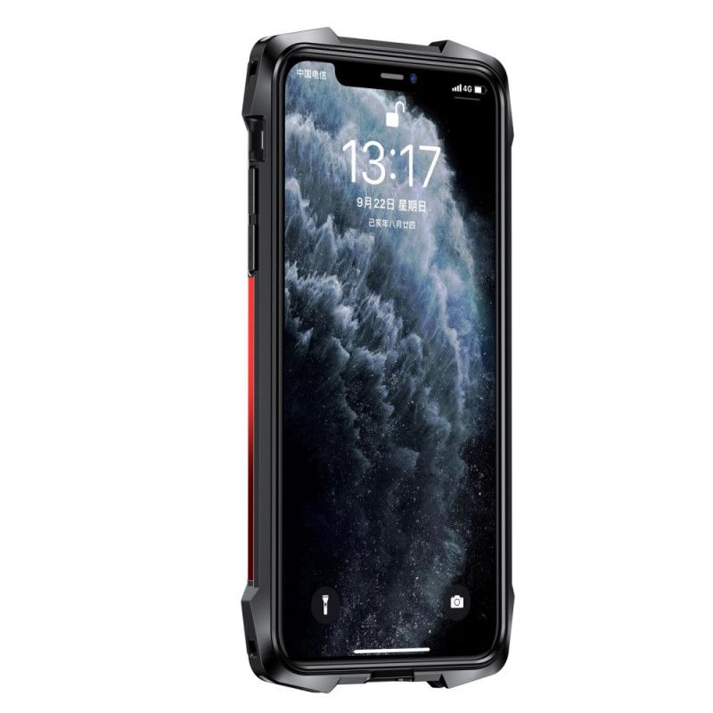 Hoesje iPhone 11 Pro Rood Zwart Supersterk Flexibel