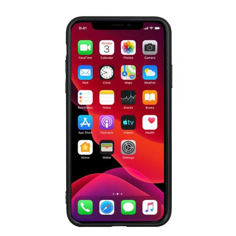 Hoesje iPhone 11 Pro Zwart Premium Leereffect