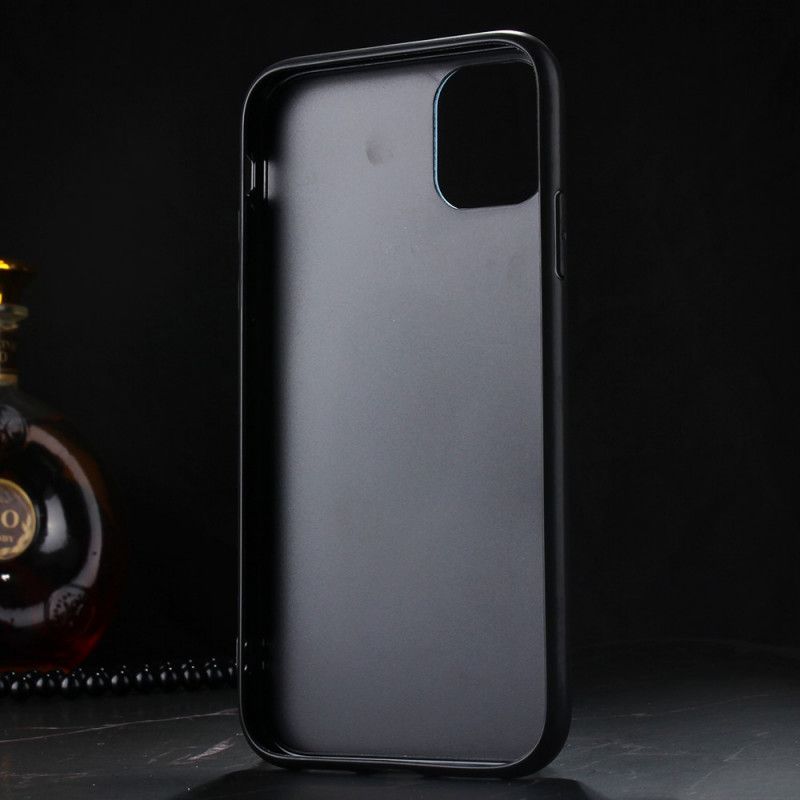 Hoesje voor iPhone 11 Pro Grijs Tweekleurig Kunstleer