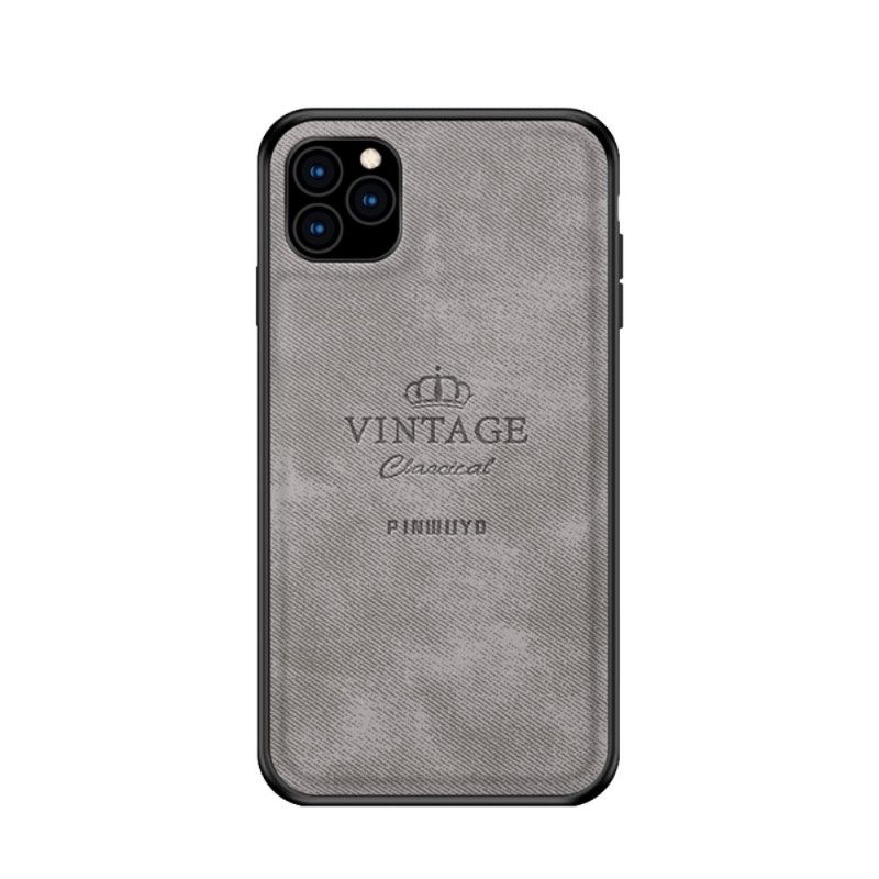 Hoesje voor iPhone 11 Pro Grijs Zwart Eervolle Vintage Pinwuyo