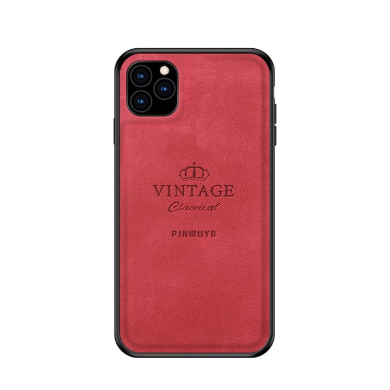 Hoesje voor iPhone 11 Pro Grijs Zwart Eervolle Vintage Pinwuyo