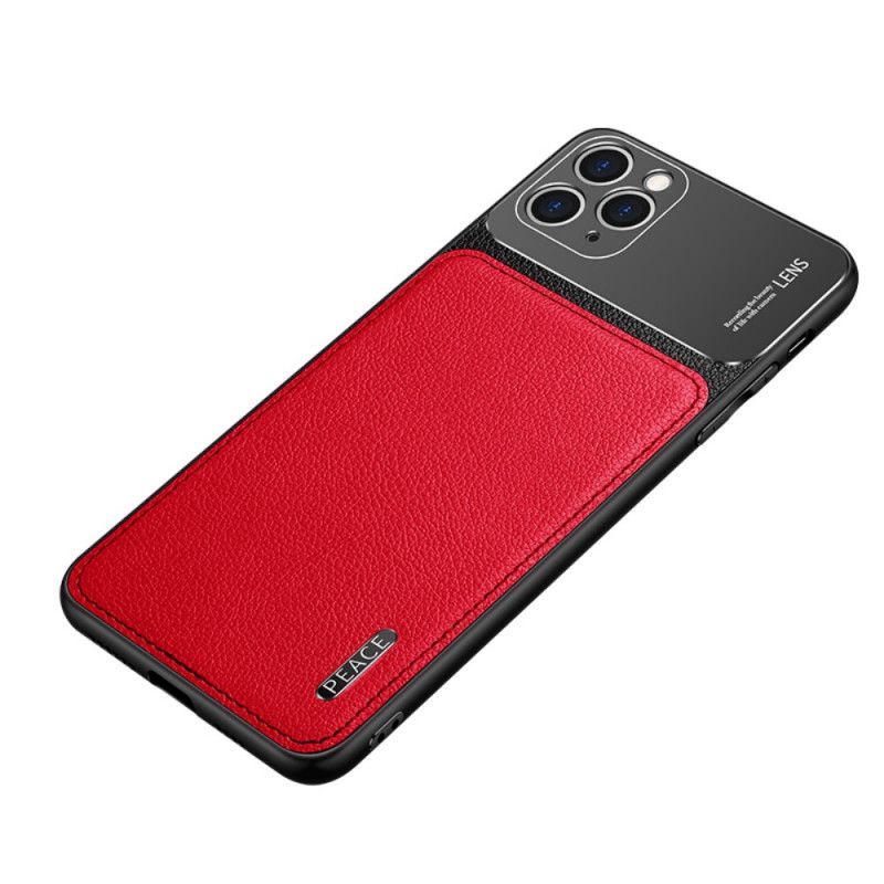 Hoesje voor iPhone 11 Pro Rood Zwart Vrede Hybride