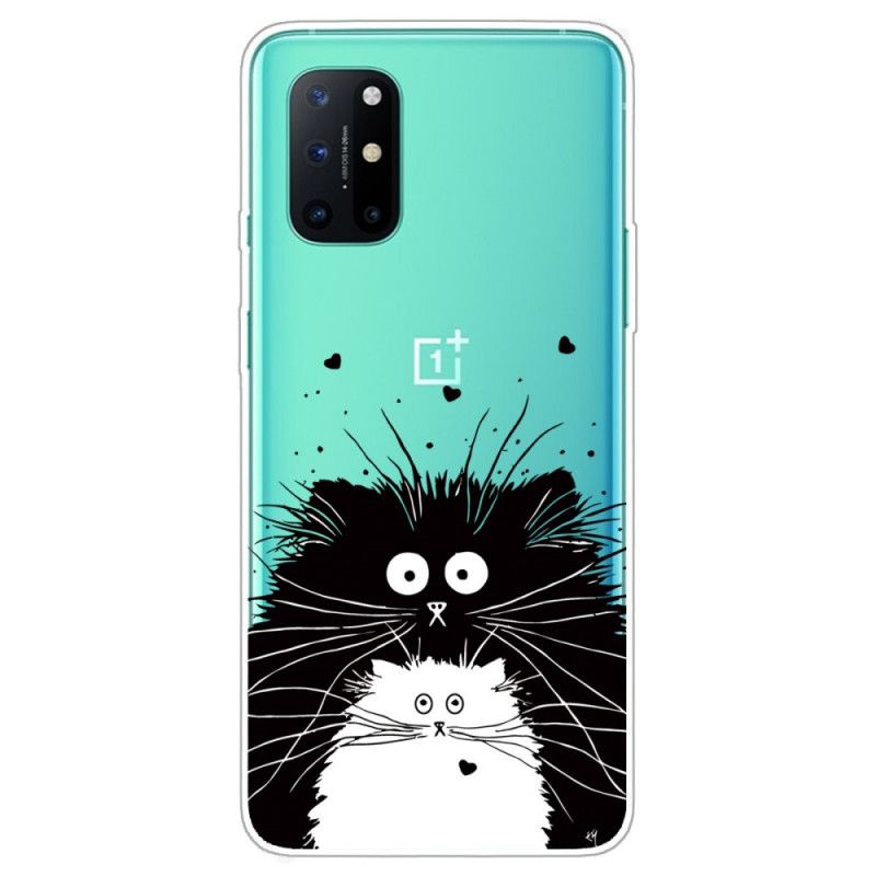 Case Hoesje OnePlus 8T Telefoonhoesje Kijk Naar De Gekke Katten