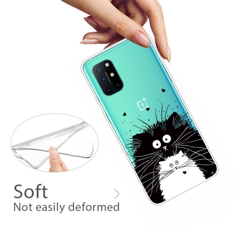 Case Hoesje OnePlus 8T Telefoonhoesje Kijk Naar De Gekke Katten