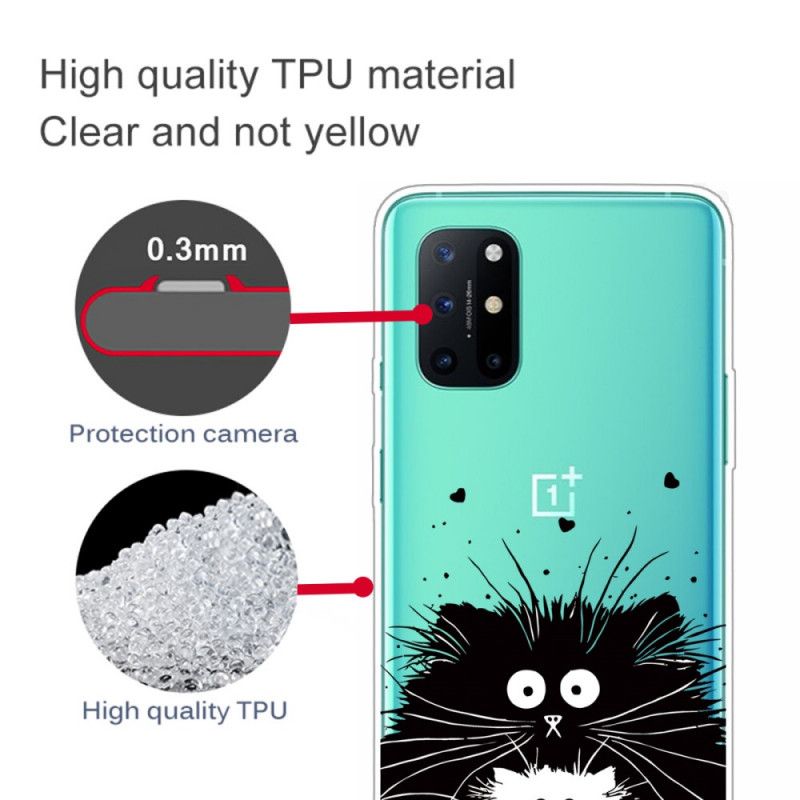 Case Hoesje OnePlus 8T Telefoonhoesje Kijk Naar De Gekke Katten