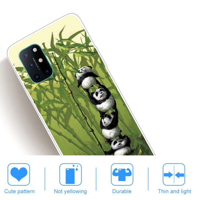 Case Hoesje OnePlus 8T Telefoonhoesje Stapel Panda'S