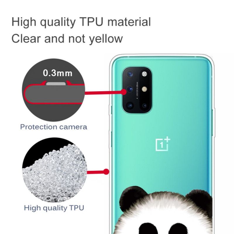 Case Hoesje OnePlus 8T Telefoonhoesje Transparante Panda