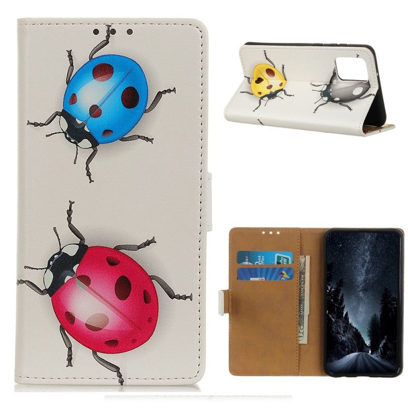 Cover Folio-hoesje OnePlus 8T Telefoonhoesje Lieveheersbeestjes