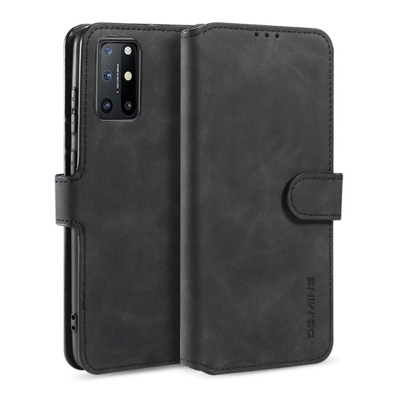 Flip Case Leren OnePlus 8T Grijs Zwart Retro Dg.Ming