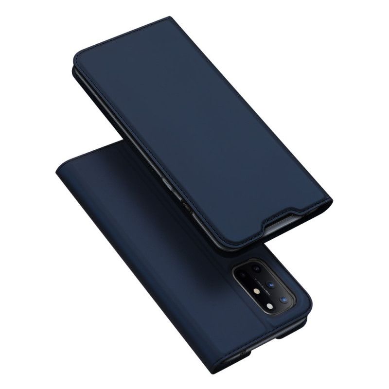 Folio-hoesje OnePlus 8T Donkerblauw Zwart Pro Dux Ducis Huid