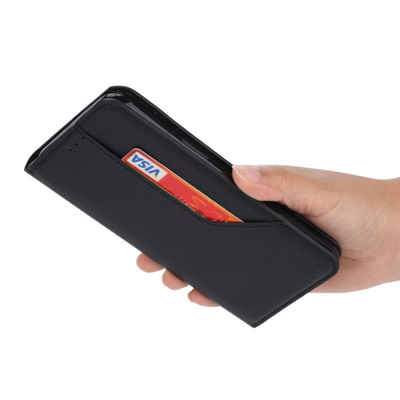 Folio-hoesje voor OnePlus 8T Rood Zwart Kaarthouder Vooraan
