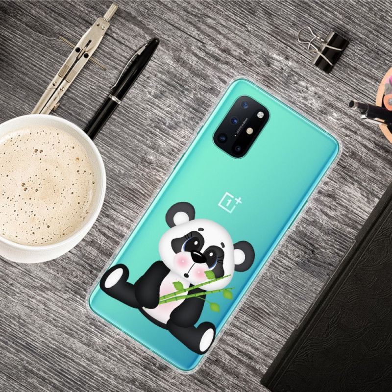 Hoesje OnePlus 8T Transparante Droevige Panda