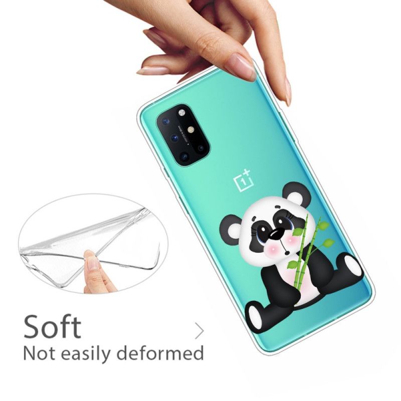 Hoesje OnePlus 8T Transparante Droevige Panda