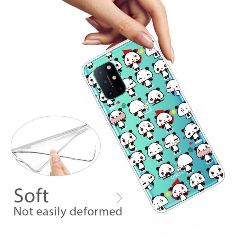 Hoesje OnePlus 8T Transparante Grappige Panda'S