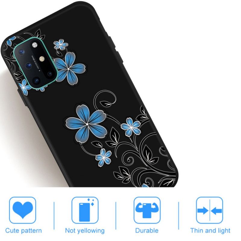 Hoesje voor OnePlus 8T Blauwe Bloemen