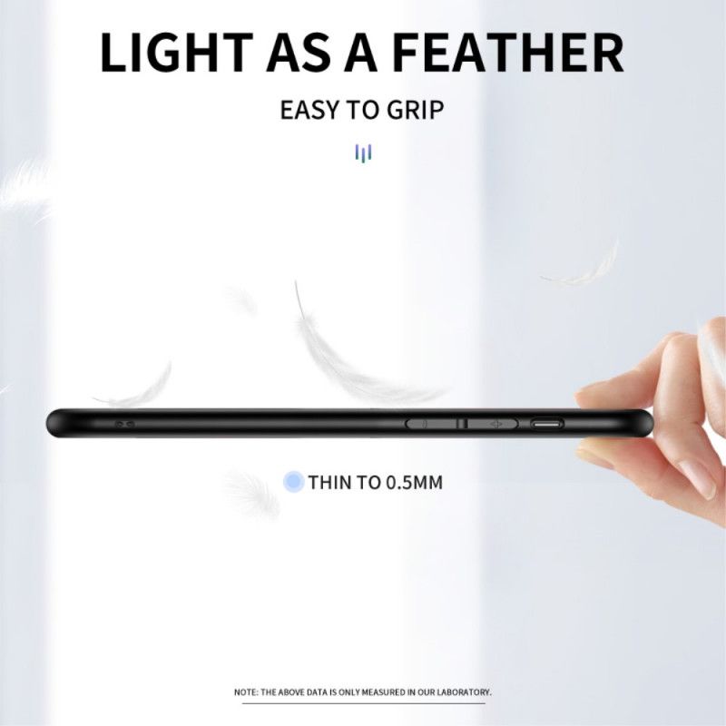 Hoesje voor OnePlus 8T Magenta Zwart Koolstofvezel Gehard Glas