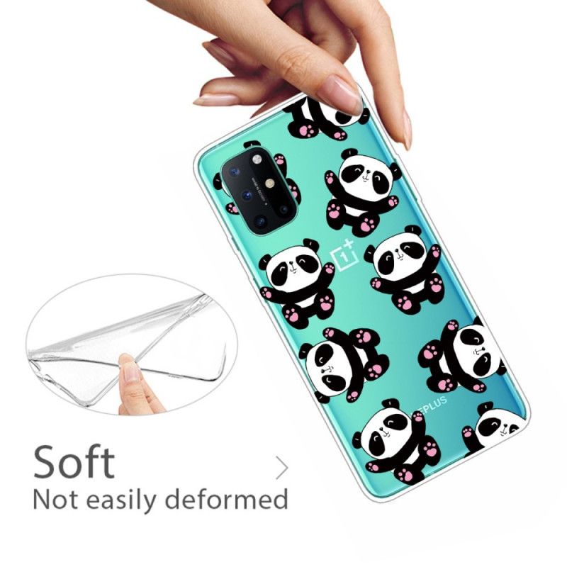 Hoesje voor OnePlus 8T Transparante Panda'S Hebben Plezier