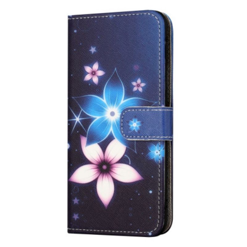 Folio-hoesje Honor 200 Lite Maanbloemen Met Riem