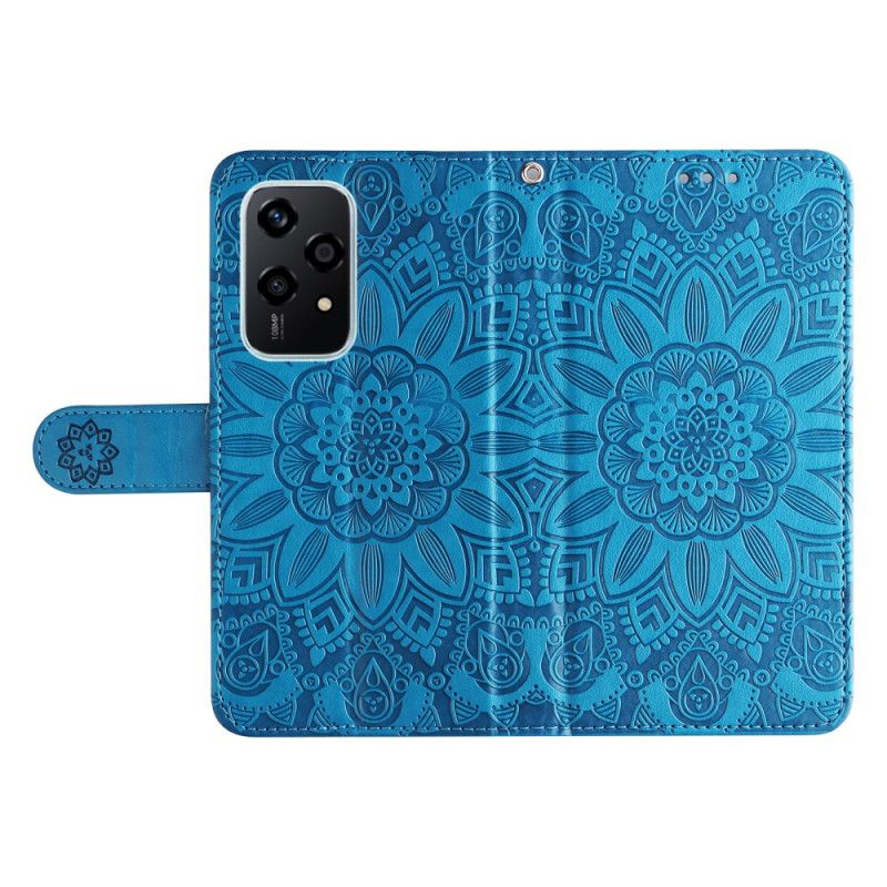 Leren Hoesje Honor 200 Lite Zonnebloempatroon Bescherming Hoesje