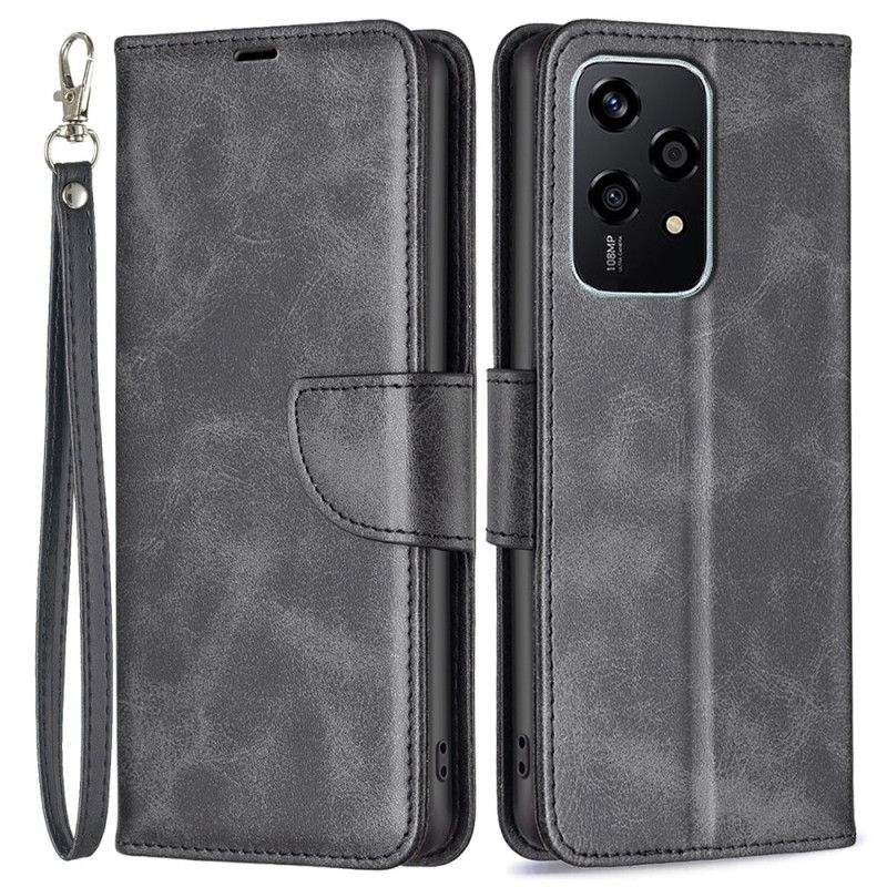 Leren Hoesje Voor Honor 200 Lite Ledereffect Met Riem