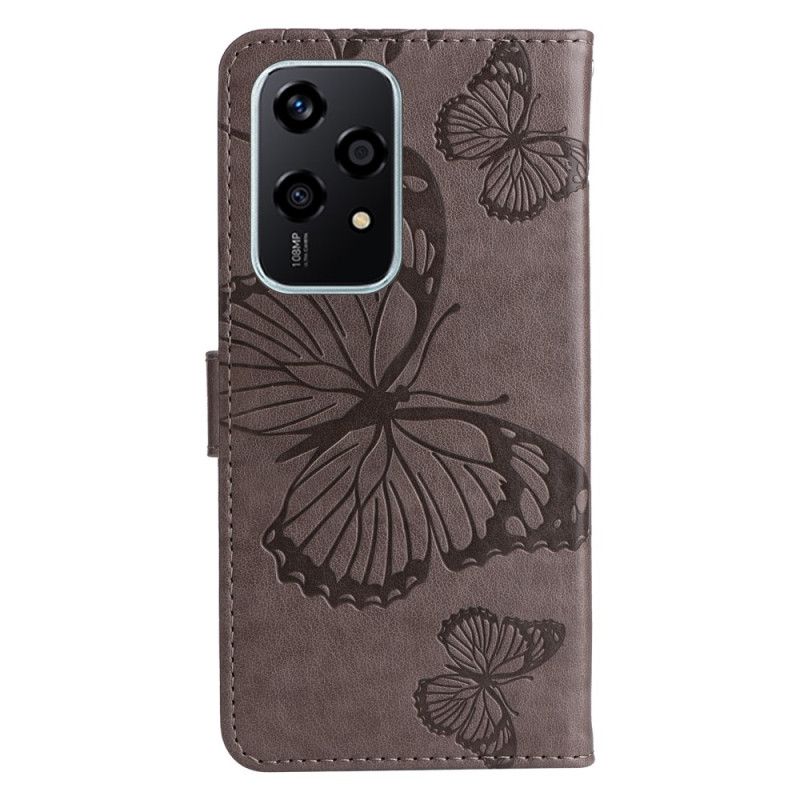 Leren Hoesje Voor Honor 200 Lite Reuzenvlinders