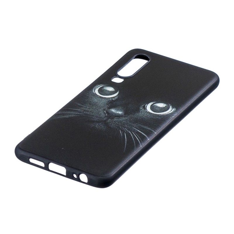 Cover Hoesje Huawei P30 Telefoonhoesje Kattenogen