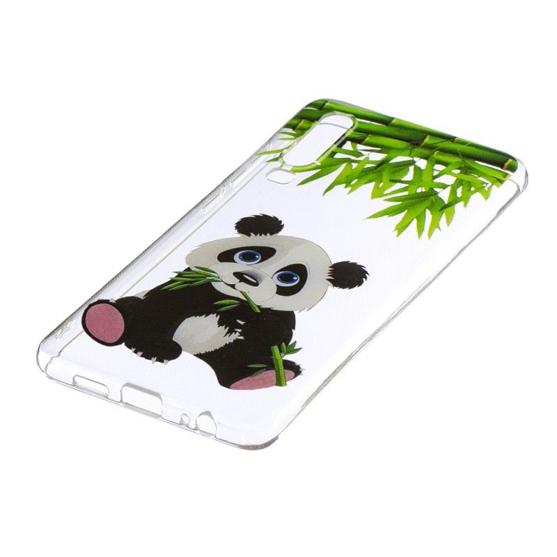 Hoesje Huawei P30 Telefoonhoesje Doorzichtige Panda Eet