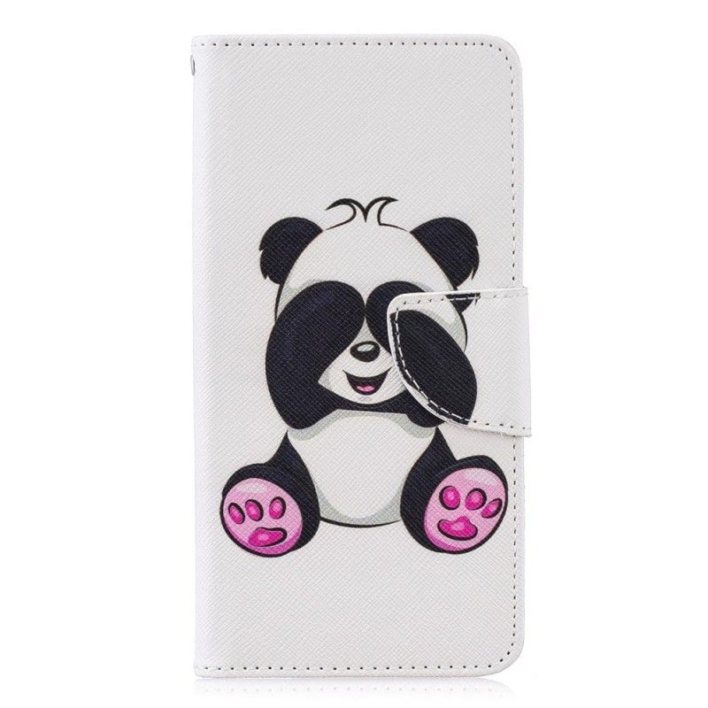 Leren Hoesje Huawei P30 Leuke Panda