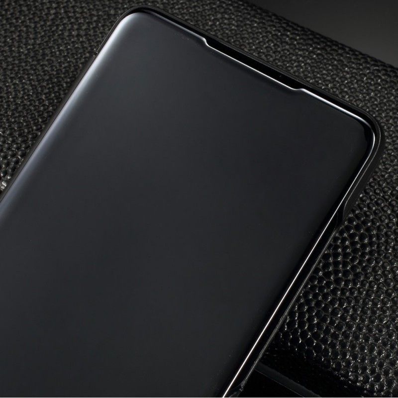Zichtafdekking Huawei P30 Lichtblauw Zwart Spiegel En Leereffect