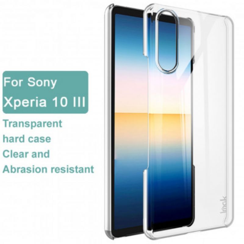 Hoesje Voor Sony Xperia 10 Iii Imak Transparant Kristal