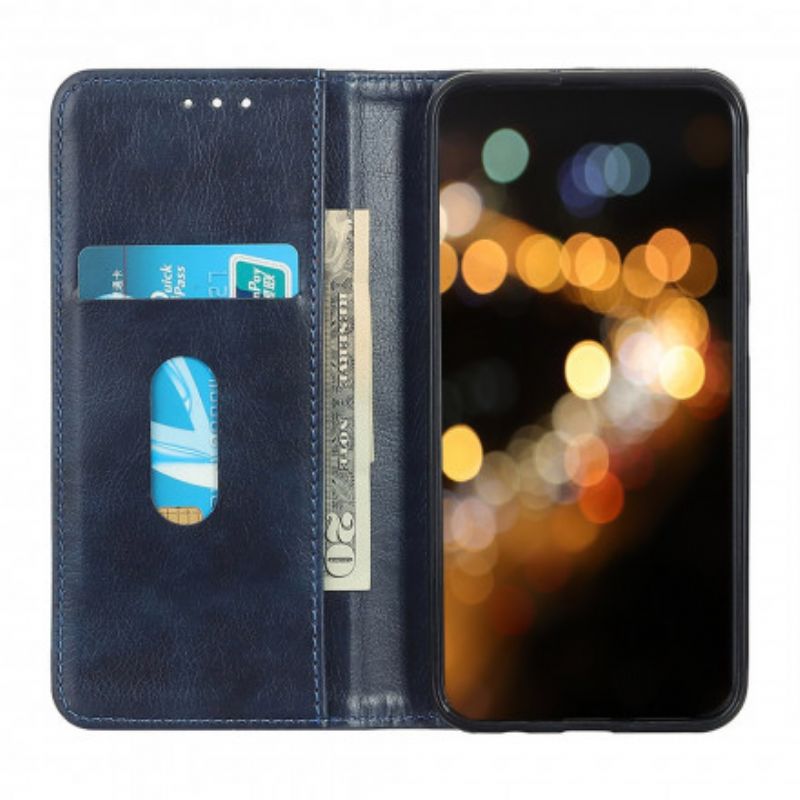 Leren Hoesje Voor Sony Xperia 10 Iii Litchi Premium Kunstleer