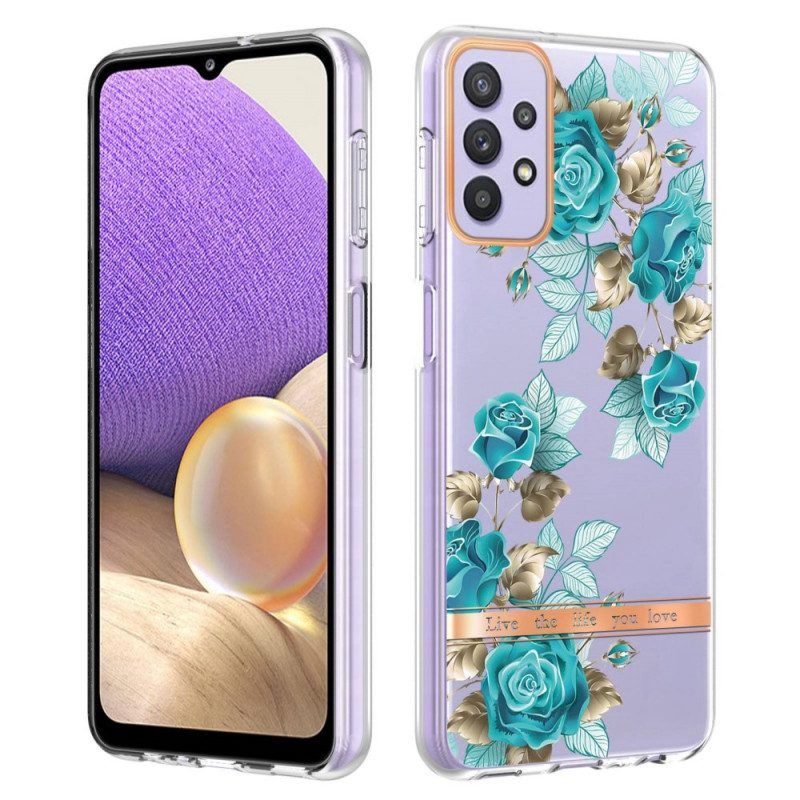 Hoesje voor Samsung Galaxy A13 Kleurrijke Vlinders