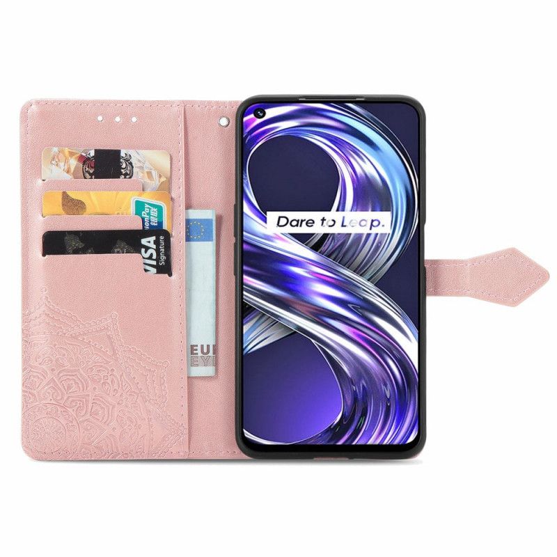 Flip Case Leren Realme 8i Mandala Middeleeuwen