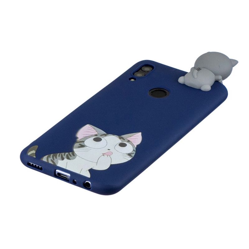 Hoesje Huawei P Smart 2019 3D Denker Cat