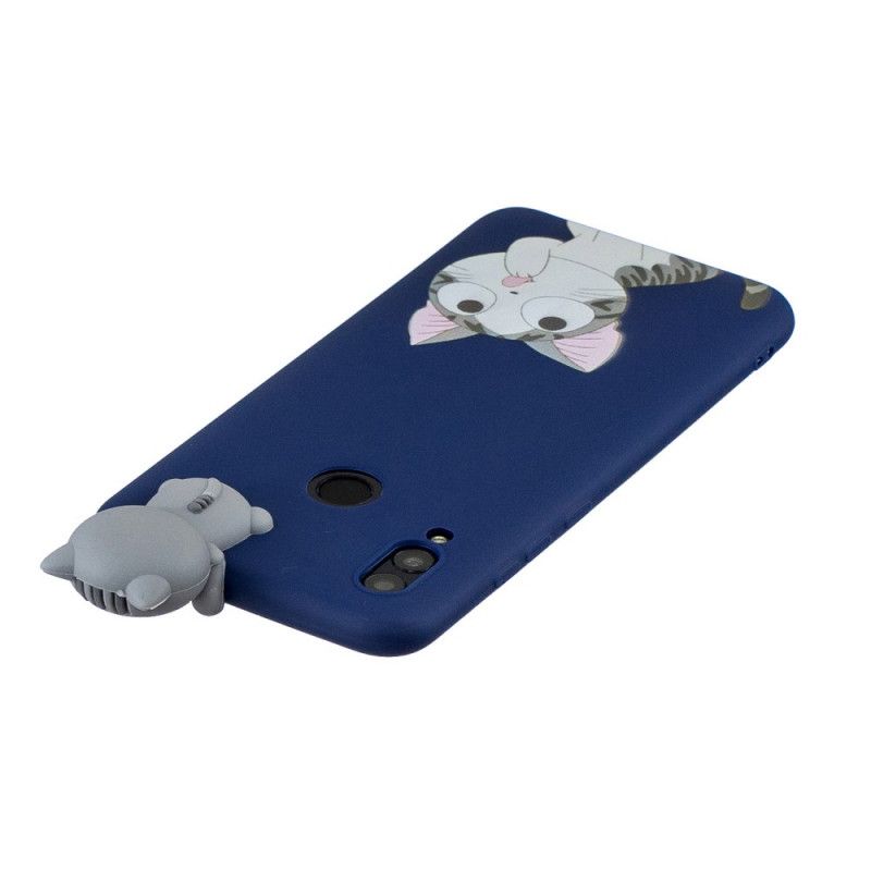 Hoesje Huawei P Smart 2019 3D Denker Cat