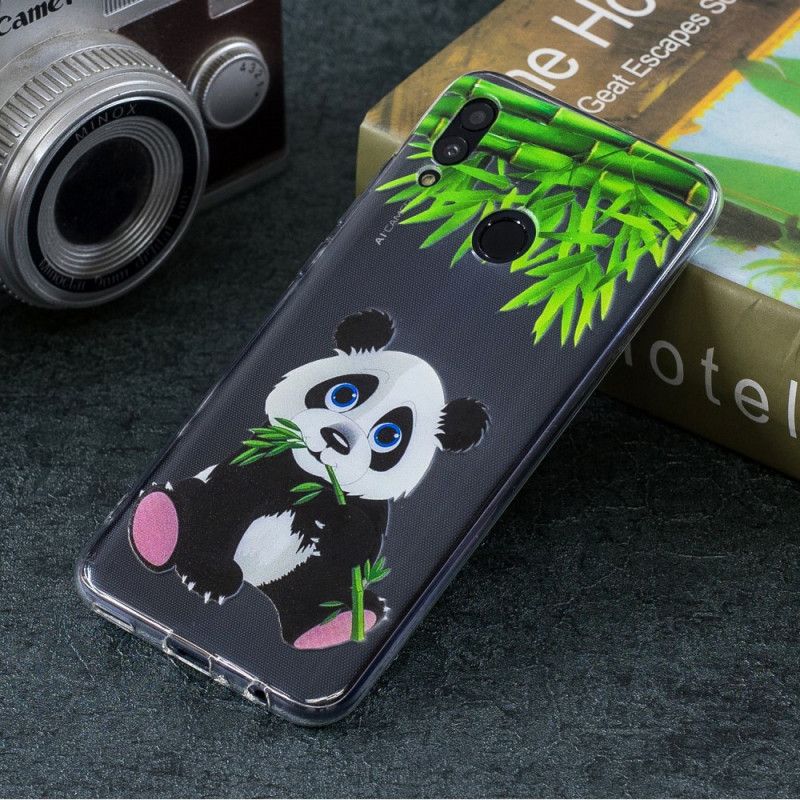 Hoesje Huawei P Smart 2019 Doorzichtige Panda Eet