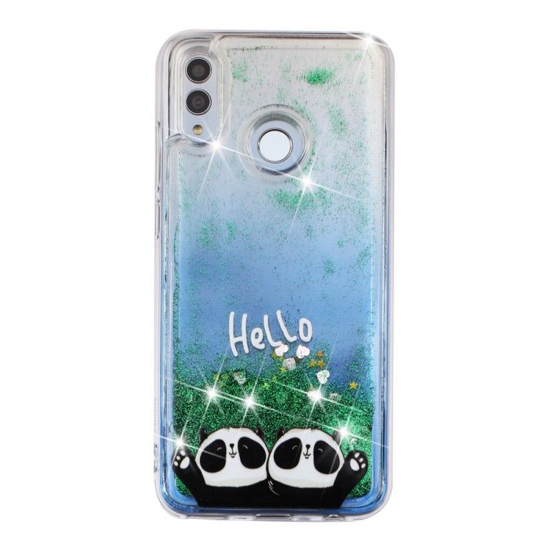 Hoesje Huawei P Smart 2019 Hallo Panda'S Glitter