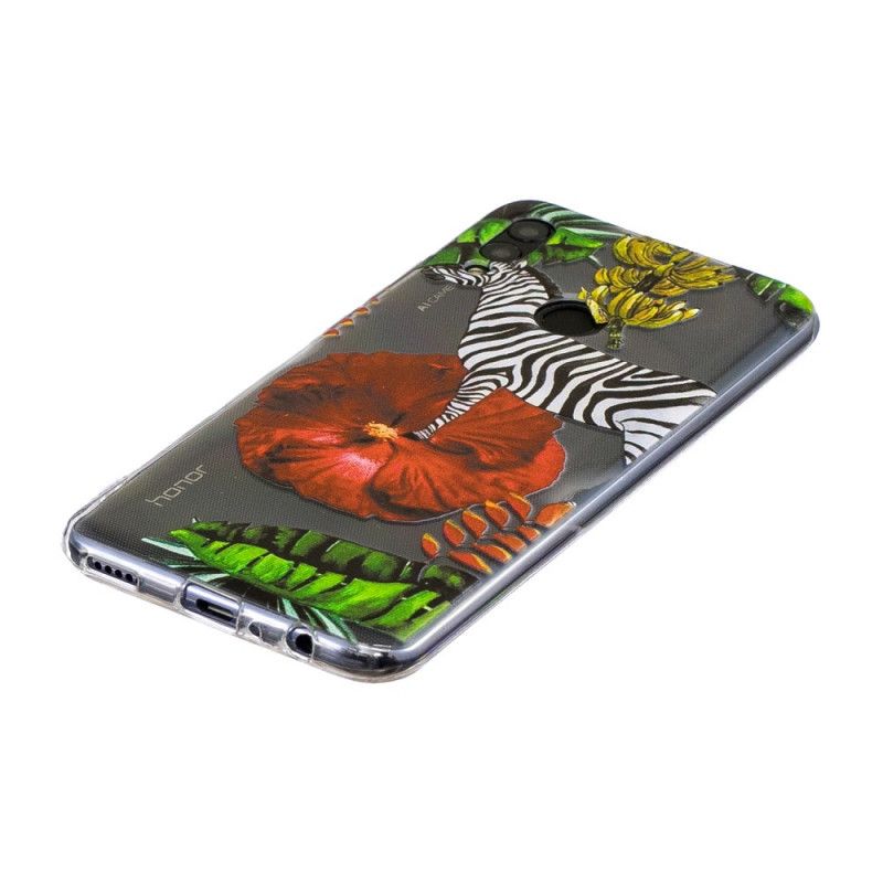 Hoesje Huawei P Smart 2019 Zebra En Bloemen