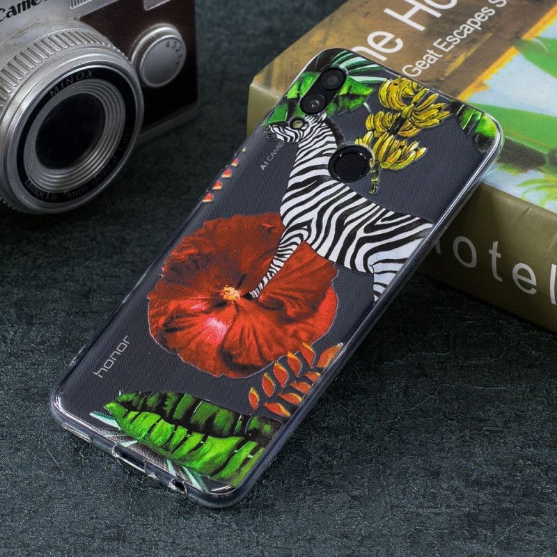 Hoesje Huawei P Smart 2019 Zebra En Bloemen