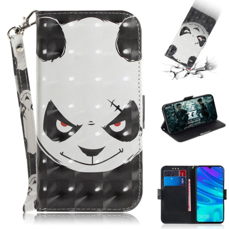 Leren Hoesje Huawei P Smart 2019 Boze Panda