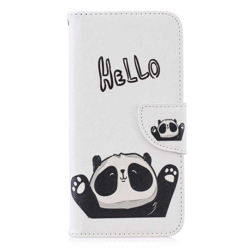 Leren Hoesje Huawei P Smart 2019 Hallo Panda