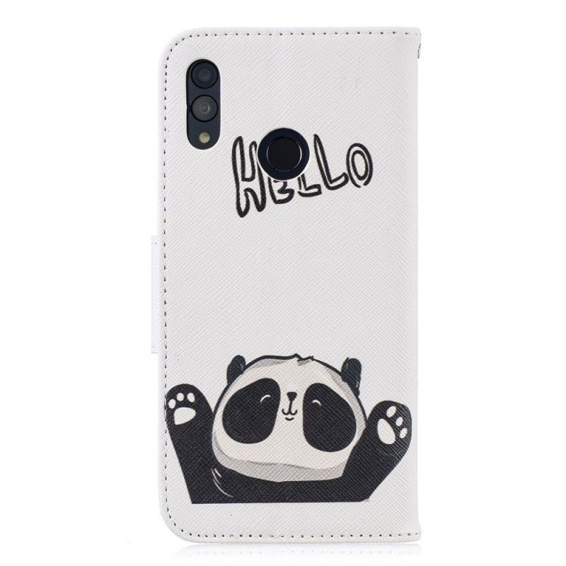 Leren Hoesje Huawei P Smart 2019 Hallo Panda