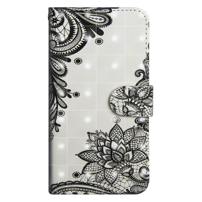 Leren Hoesje Huawei P Smart 2019 Telefoonhoesje Kanten Mandala